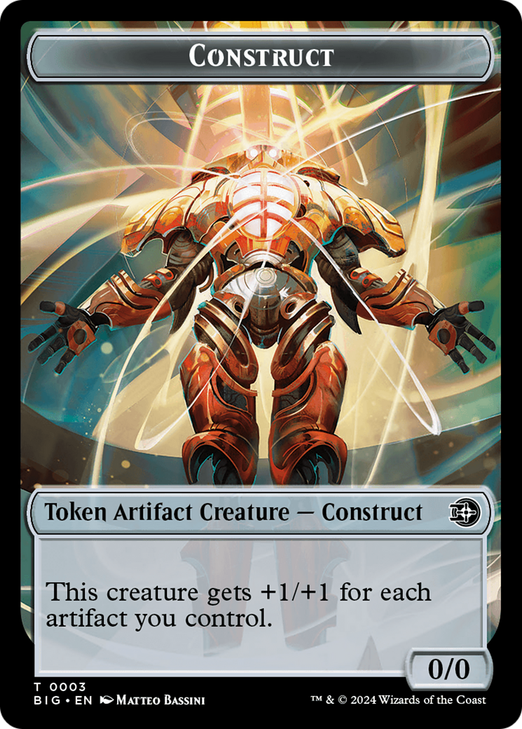 Construct Token // Plot Token Double-Sided Token [Outlaws of Thunder Junction: The Big Score Tokens] | Jomio and Rueliete's Cards and Comics