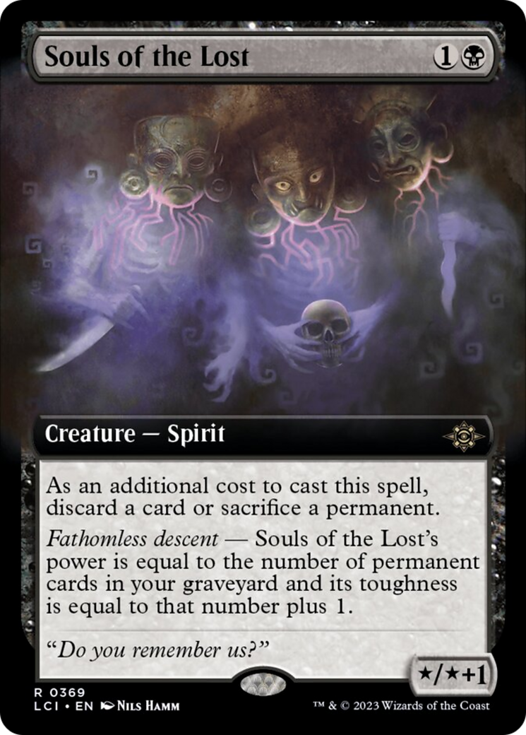 Souls of the Lost (Extended Art) [The Lost Caverns of Ixalan] | Jomio and Rueliete's Cards and Comics