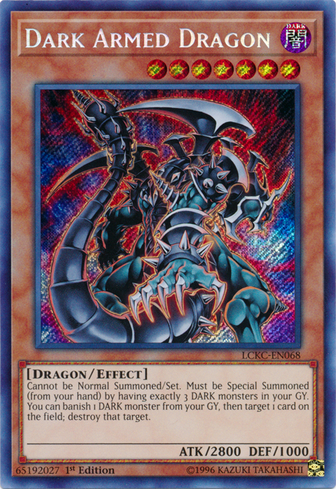 Dark Armed Dragon [LCKC-EN068] Secret Rare | Jomio and Rueliete's Cards and Comics