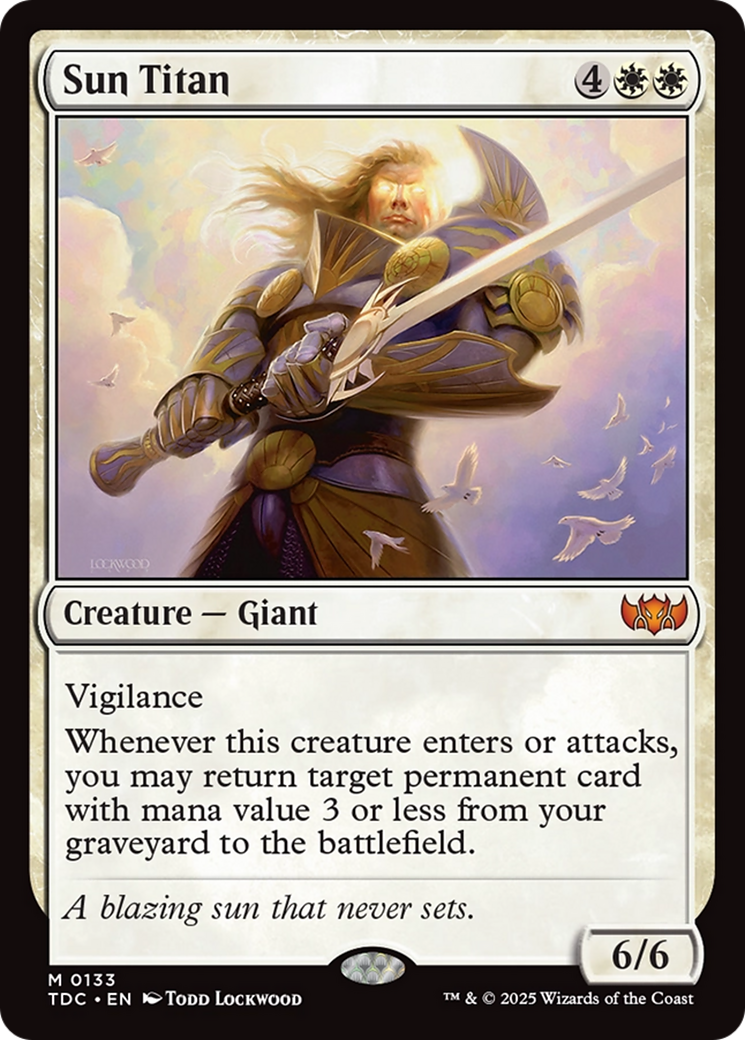 Sun Titan [Tarkir: Dragonstorm Commander] | Jomio and Rueliete's Cards and Comics