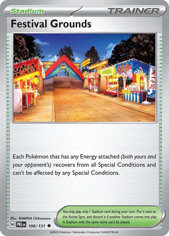 Festival Grounds (108/131) [Scarlet & Violet: Prismatic Evolutions] | Jomio and Rueliete's Cards and Comics