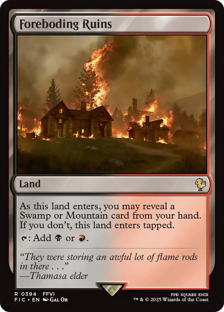 Foreboding Ruins [FINAL FANTASY Commander] | Jomio and Rueliete's Cards and Comics