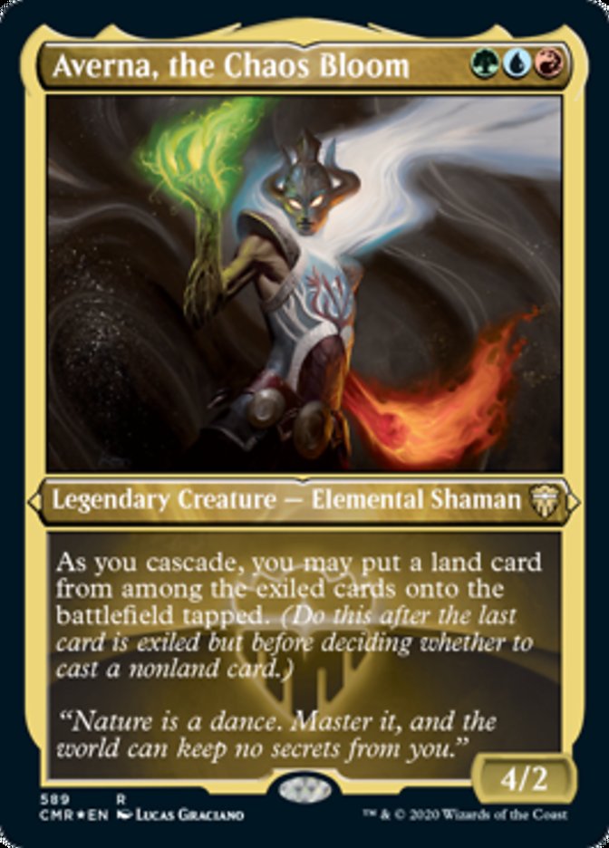 Averna, the Chaos Bloom (Etched) [Commander Legends] | Jomio and Rueliete's Cards and Comics
