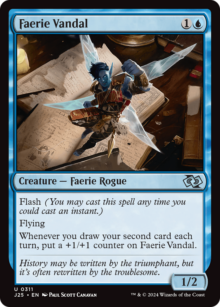 Faerie Vandal [Foundations Jumpstart] | Jomio and Rueliete's Cards and Comics