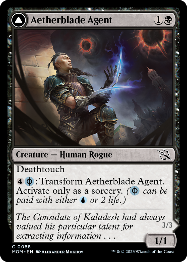 Aetherblade Agent // Gitaxian Mindstinger [March of the Machine] | Jomio and Rueliete's Cards and Comics