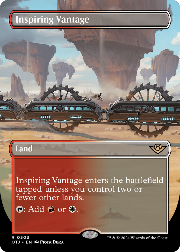 Inspiring Vantage (Borderless) [Outlaws of Thunder Junction] | Jomio and Rueliete's Cards and Comics