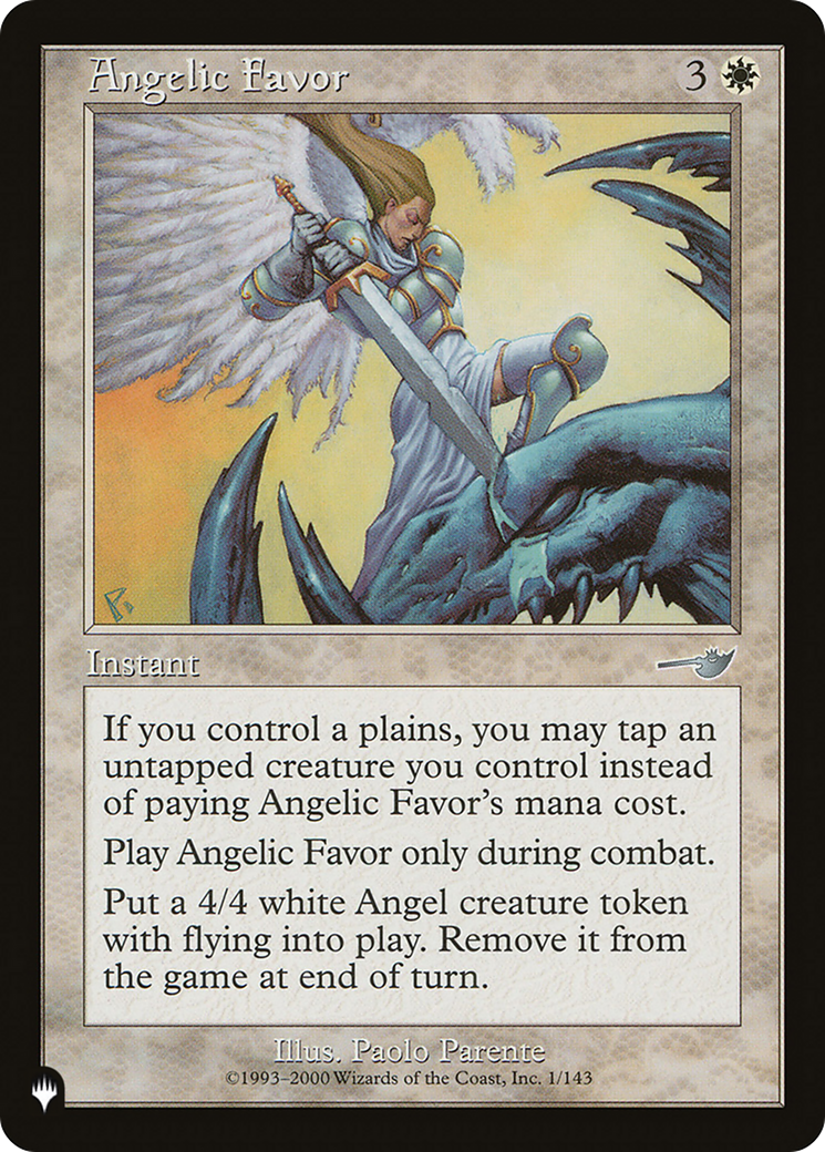 Angelic Favor [The List] | Jomio and Rueliete's Cards and Comics