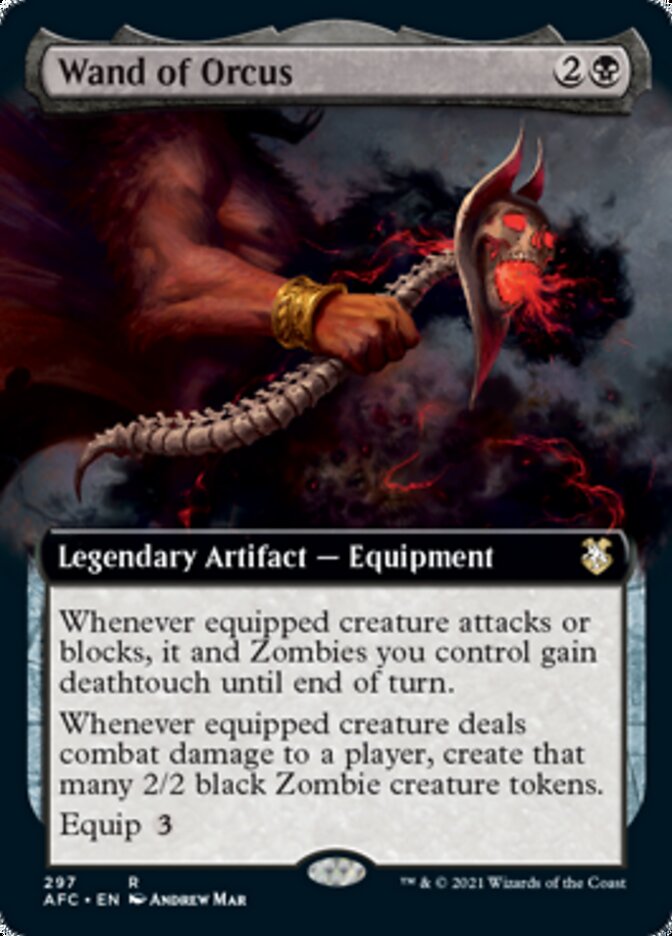 Wand of Orcus (Extended Art) [Dungeons & Dragons: Adventures in the Forgotten Realms Commander] | Jomio and Rueliete's Cards and Comics