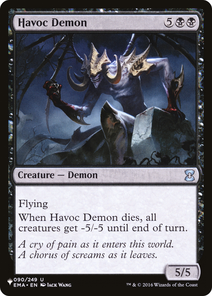 Havoc Demon [The List] | Jomio and Rueliete's Cards and Comics