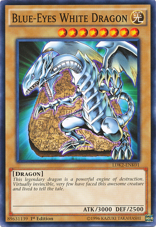 Blue-Eyes White Dragon (Version 4) [LDK2-ENK01] Common | Jomio and Rueliete's Cards and Comics