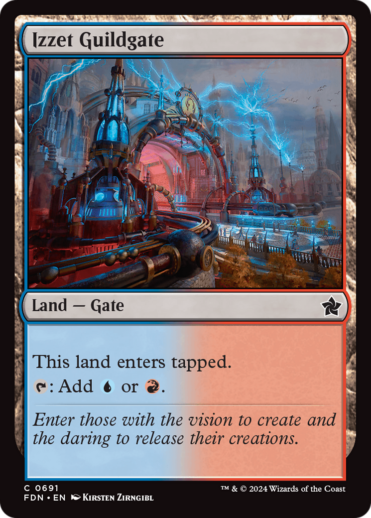 Izzet Guildgate [Foundations] | Jomio and Rueliete's Cards and Comics