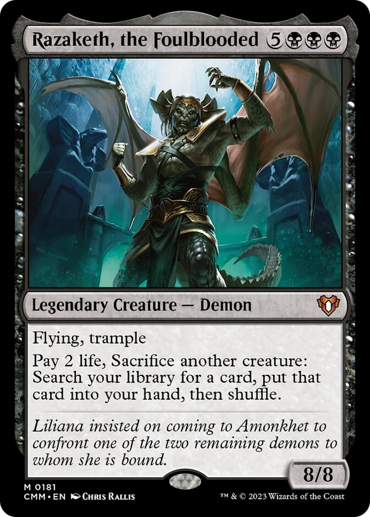 Razaketh, the Foulblooded [Commander Masters] | Jomio and Rueliete's Cards and Comics