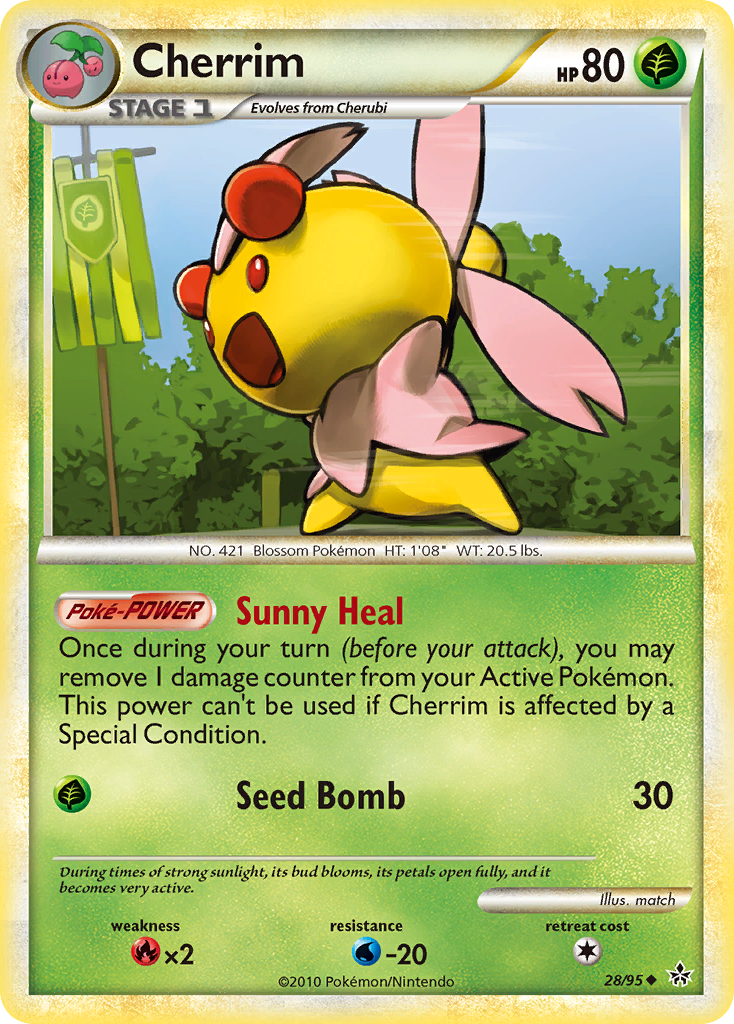 Cherrim (28/95) [HeartGold & SoulSilver: Unleashed] | Jomio and Rueliete's Cards and Comics