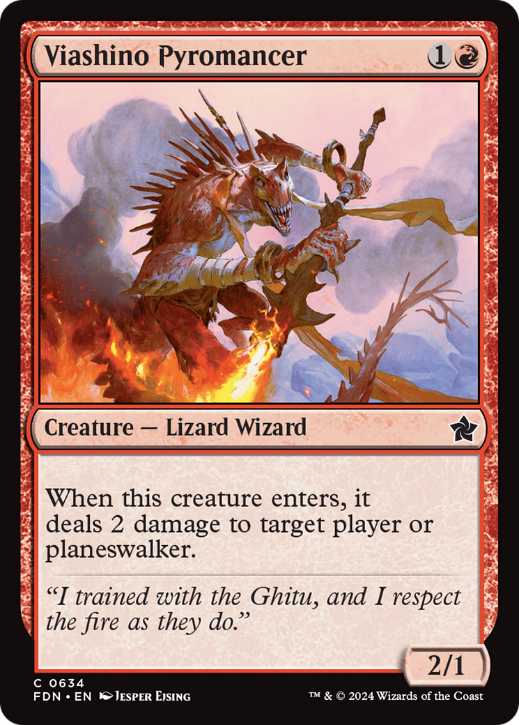 Viashino Pyromancer [Foundations] | Jomio and Rueliete's Cards and Comics