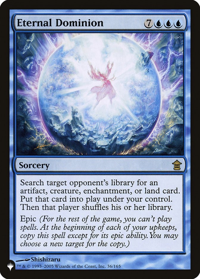 Eternal Dominion [The List] | Jomio and Rueliete's Cards and Comics