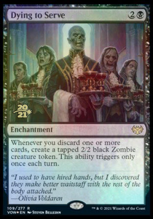 Dying to Serve [Innistrad: Crimson Vow Prerelease Promos] | Jomio and Rueliete's Cards and Comics
