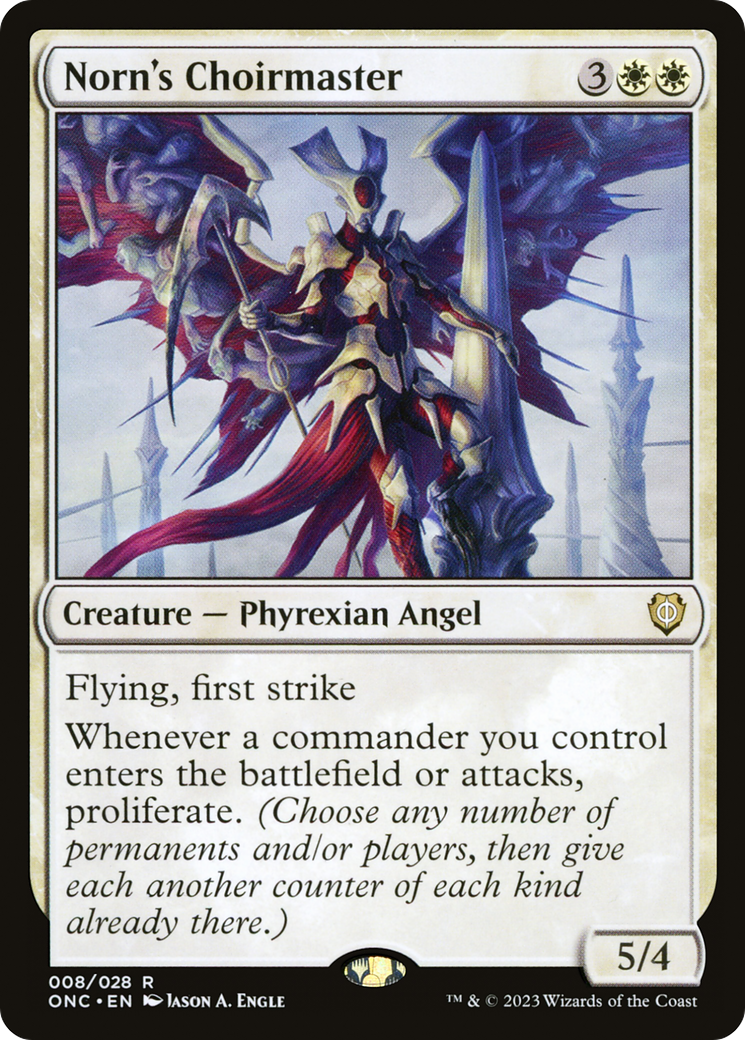 Norn's Choirmaster [Phyrexia: All Will Be One Commander] | Jomio and Rueliete's Cards and Comics
