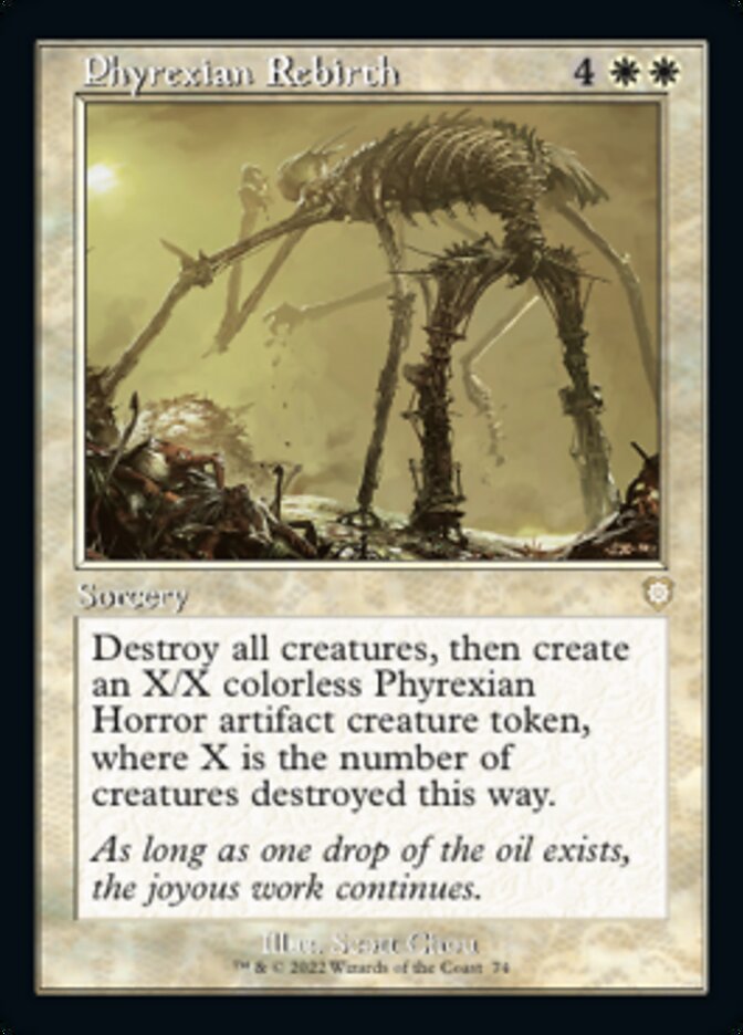 Phyrexian Rebirth (Retro) [The Brothers' War Commander] | Jomio and Rueliete's Cards and Comics