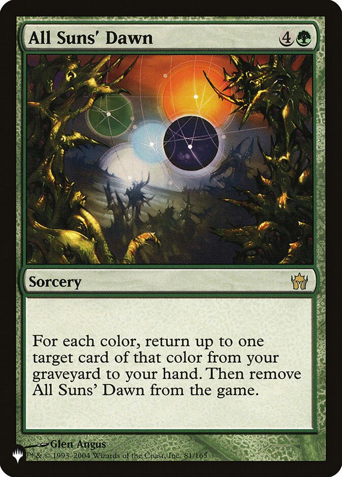 All Suns' Dawn [The List] | Jomio and Rueliete's Cards and Comics