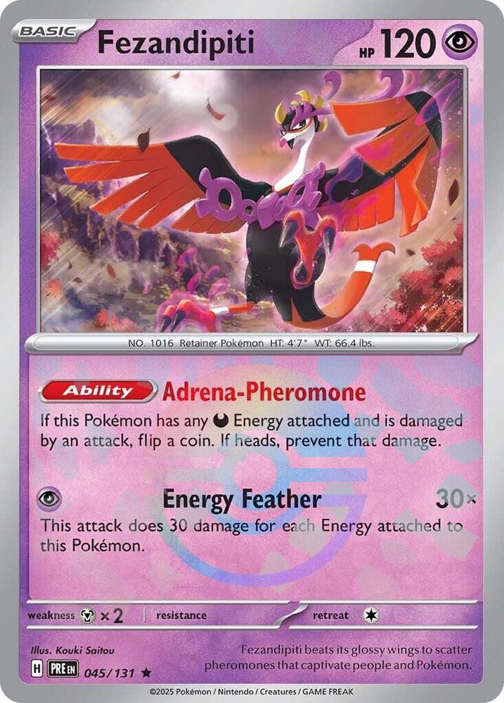 Fezandipiti (045/131) (Poke Ball Pattern) [Scarlet & Violet: Prismatic Evolutions] | Jomio and Rueliete's Cards and Comics