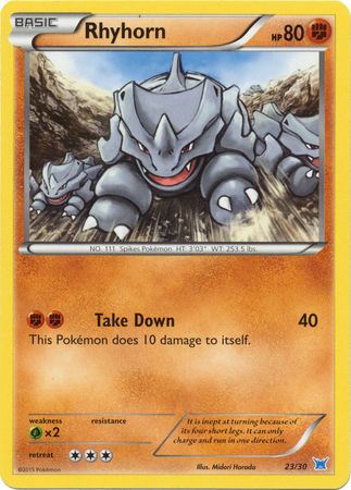 Rhyhorn (23/30) [XY: Trainer Kit 2 - Latios] | Jomio and Rueliete's Cards and Comics