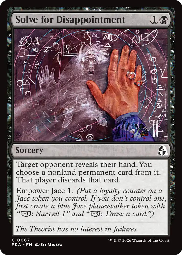 Solve for Disappointment [Reality Fracture] | Jomio and Rueliete's Cards and Comics