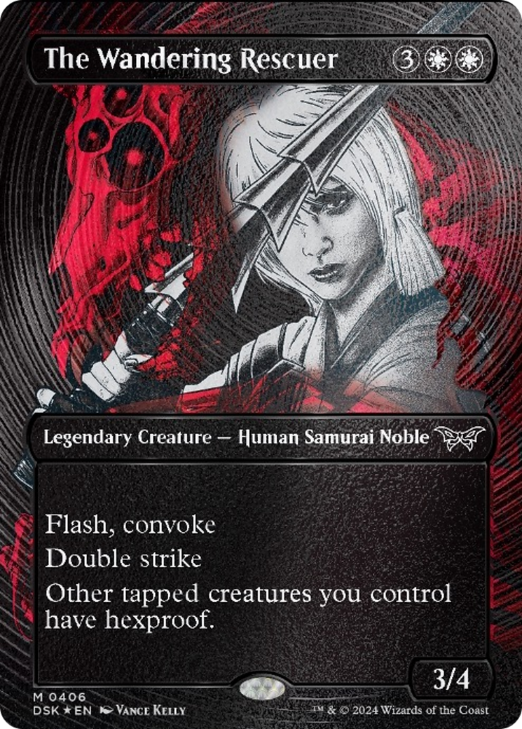 The Wandering Rescuer (Showcase) (Textured) [Duskmourn: House of Horror] | Jomio and Rueliete's Cards and Comics