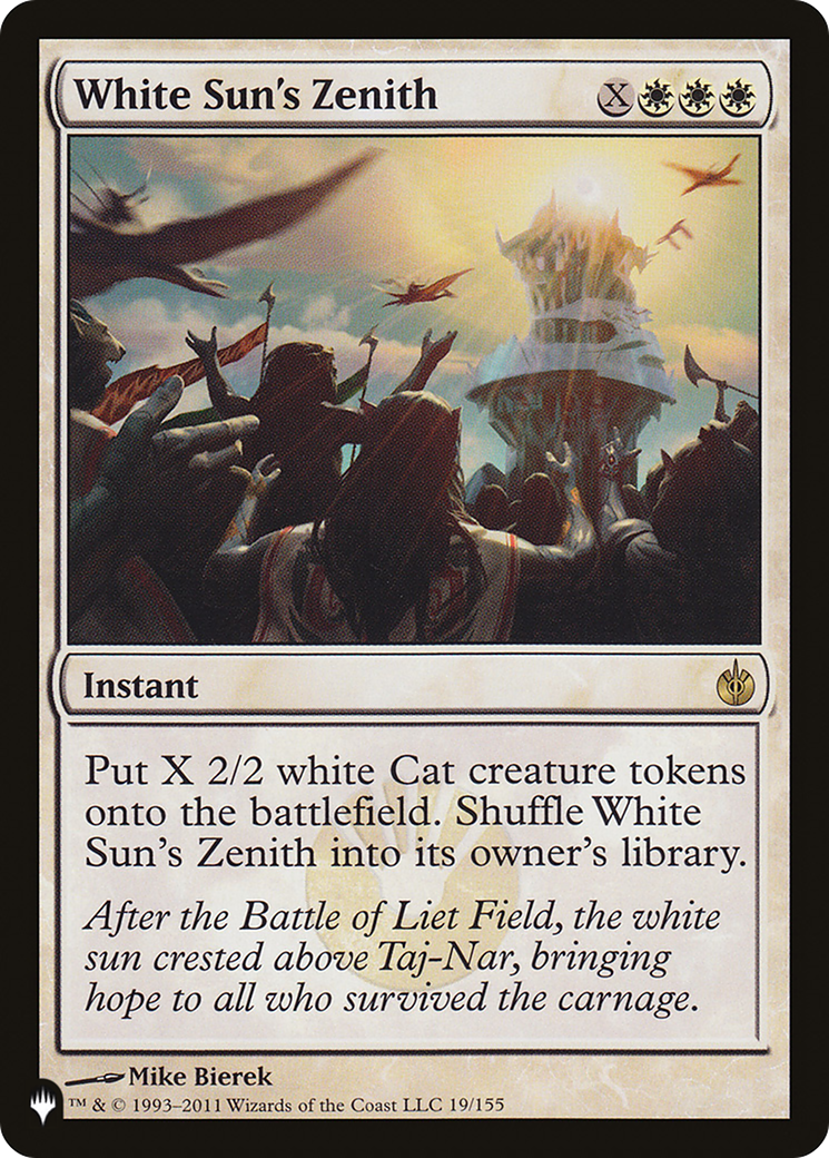 White Sun's Zenith [The List] | Jomio and Rueliete's Cards and Comics