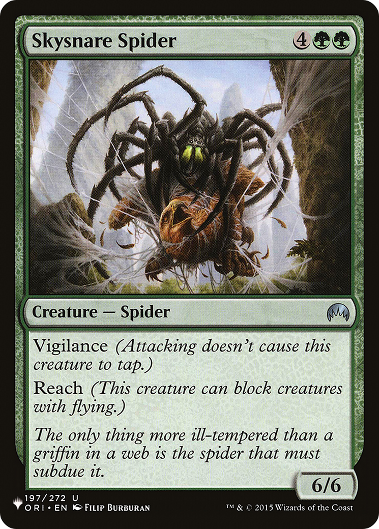 Skysnare Spider [The List] | Jomio and Rueliete's Cards and Comics