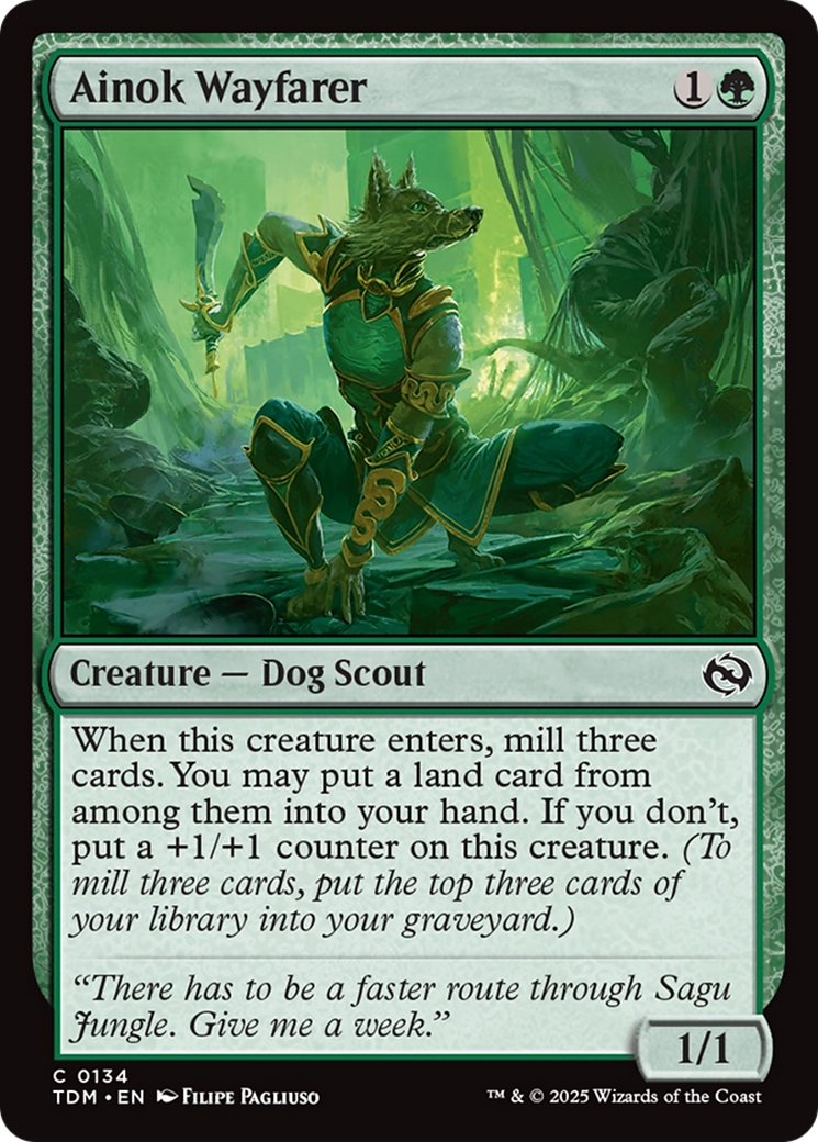 Ainok Wayfarer [Tarkir: Dragonstorm] | Jomio and Rueliete's Cards and Comics