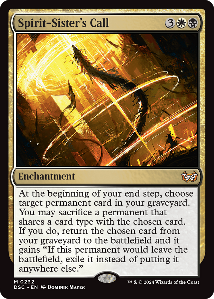 Spirit-Sister's Call [Duskmourn: House of Horror Commander] | Jomio and Rueliete's Cards and Comics