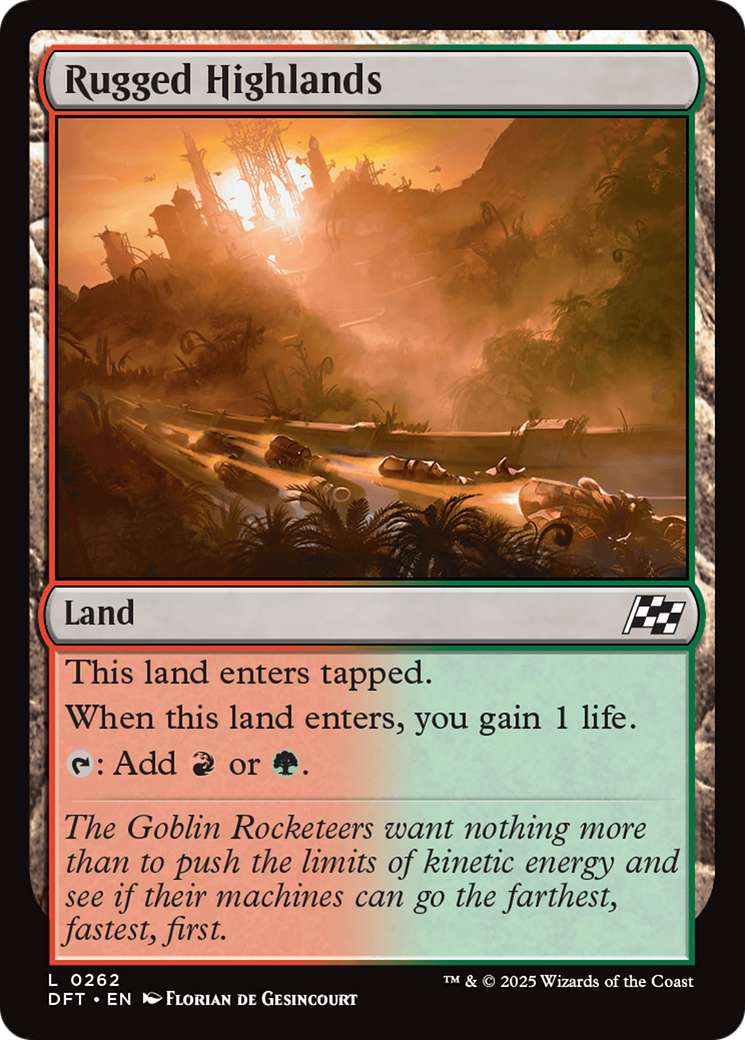 Rugged Highlands [Aetherdrift] | Jomio and Rueliete's Cards and Comics