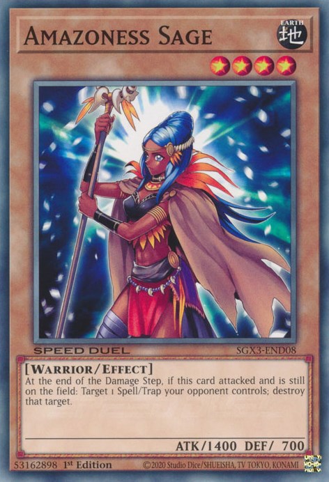 Amazoness Sage [SGX3-END08] Common | Jomio and Rueliete's Cards and Comics