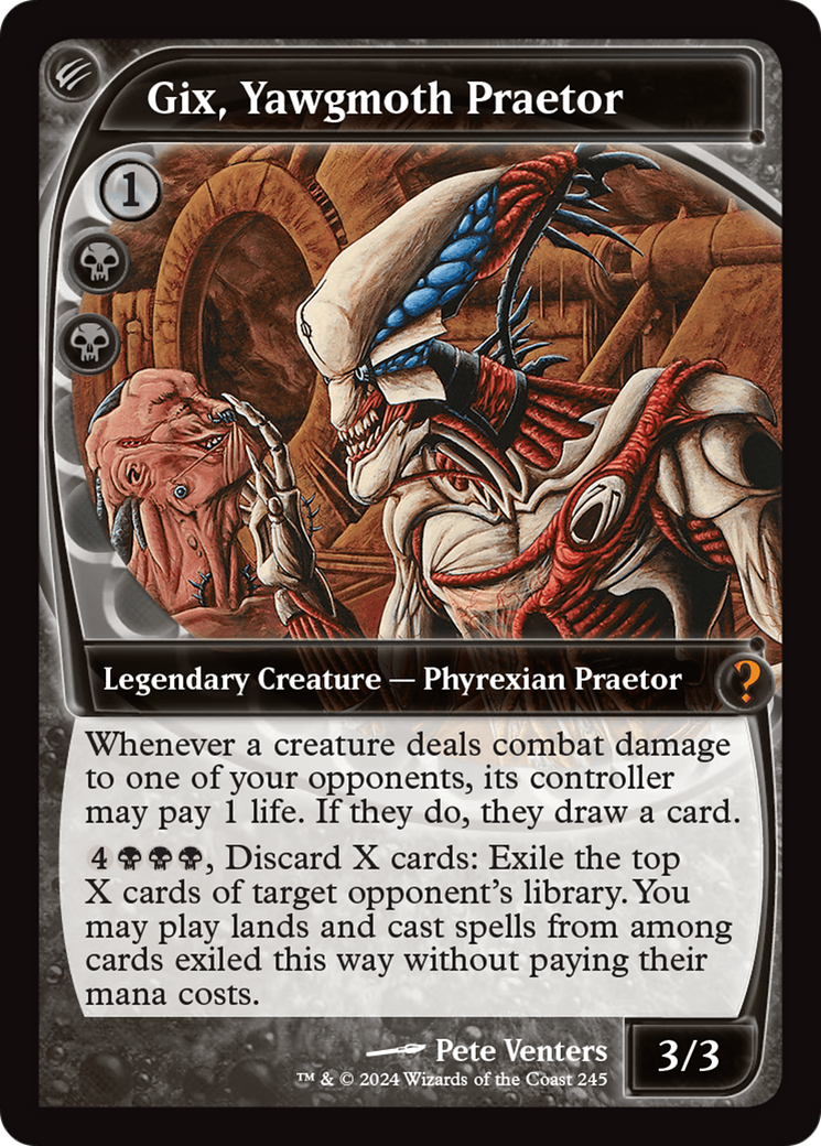 Gix, Yawgmoth Praetor (Future Sight) [Mystery Booster 2] | Jomio and Rueliete's Cards and Comics