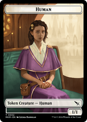 Detective // Human Double-Sided Token [Murders at Karlov Manor Tokens] | Jomio and Rueliete's Cards and Comics