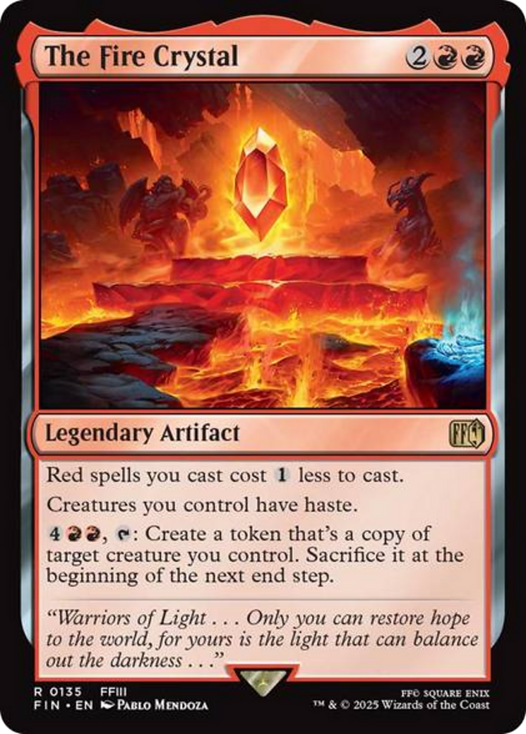 The Fire Crystal [FINAL FANTASY] | Jomio and Rueliete's Cards and Comics