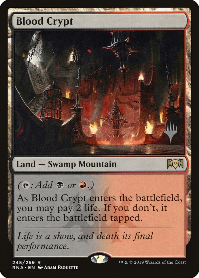 Blood Crypt (Promo Pack) [Ravnica Allegiance Promos] | Jomio and Rueliete's Cards and Comics