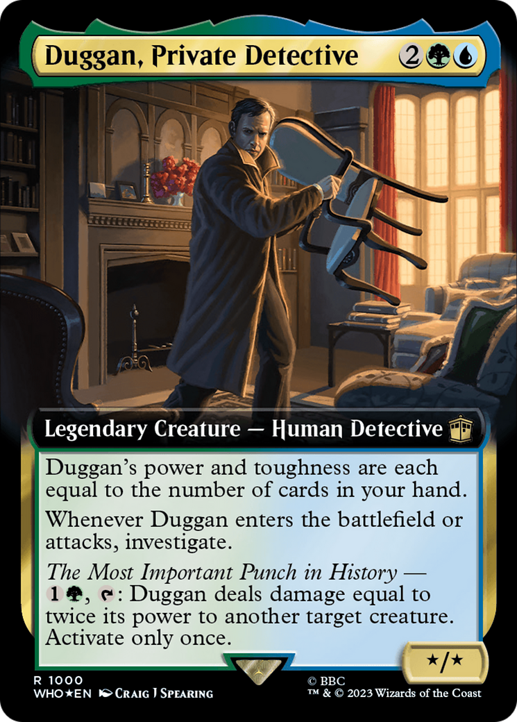 Duggan, Private Detective (Extended Art) (Surge Foil) [Doctor Who] | Jomio and Rueliete's Cards and Comics