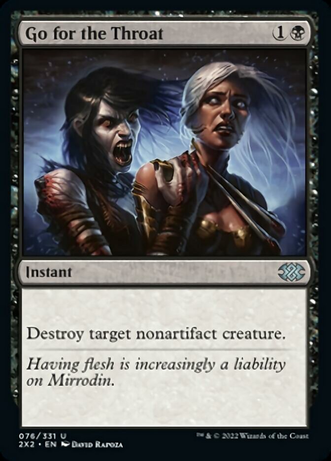 Go for the Throat [Double Masters 2022] | Jomio and Rueliete's Cards and Comics