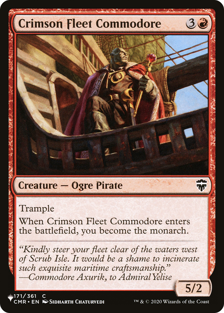 Crimson Fleet Commodore [The List] | Jomio and Rueliete's Cards and Comics