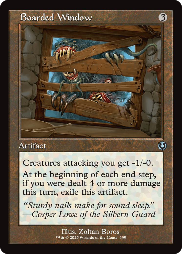 Boarded Window (Retro Frame) [Innistrad Remastered] | Jomio and Rueliete's Cards and Comics