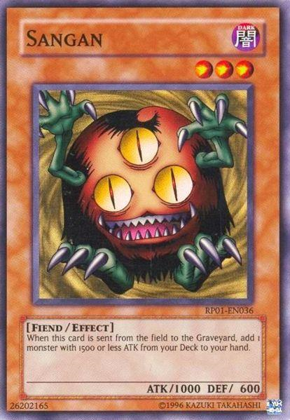 Sangan [RP01-EN036] Super Rare | Jomio and Rueliete's Cards and Comics