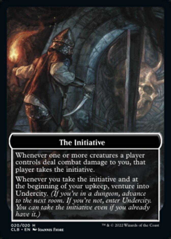 The Initiative // Undercity Double-Sided Token [Commander Legends: Battle for Baldur's Gate Tokens] | Jomio and Rueliete's Cards and Comics