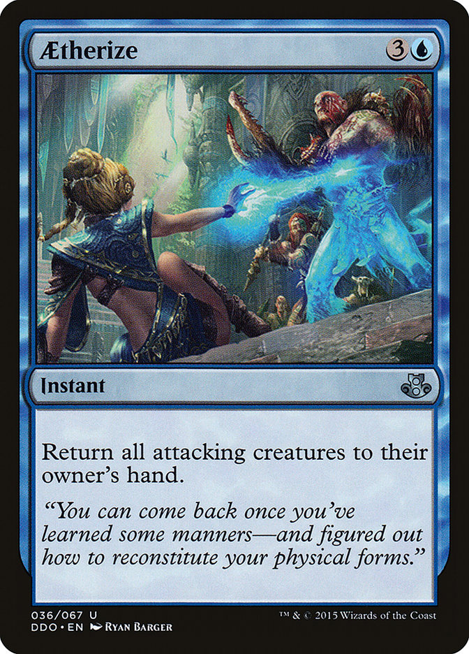 Aetherize [Duel Decks: Elspeth vs. Kiora] | Jomio and Rueliete's Cards and Comics