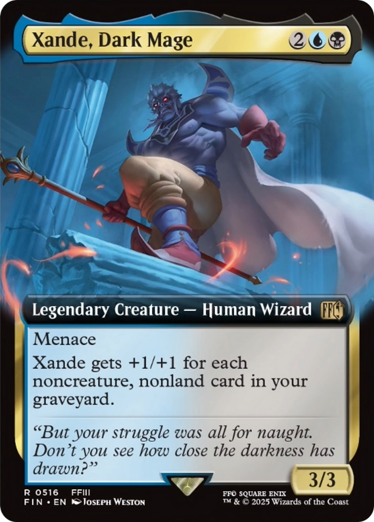 Xande, Dark Mage (Extended Art) [FINAL FANTASY] | Jomio and Rueliete's Cards and Comics