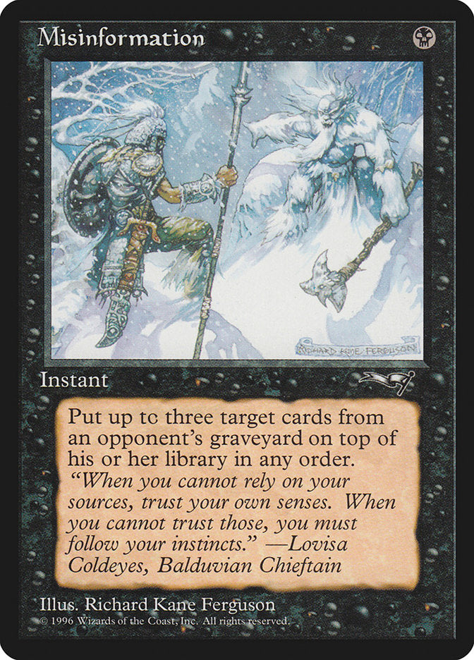 Misinformation [Alliances] | Jomio and Rueliete's Cards and Comics