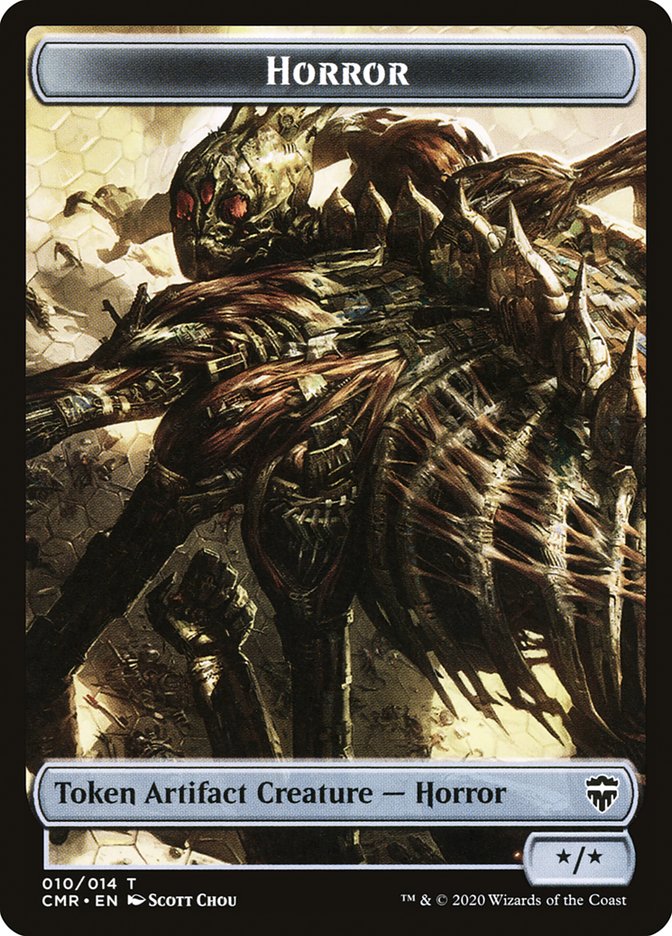 Angel // Horror Double-Sided Token [Commander Legends Tokens] | Jomio and Rueliete's Cards and Comics