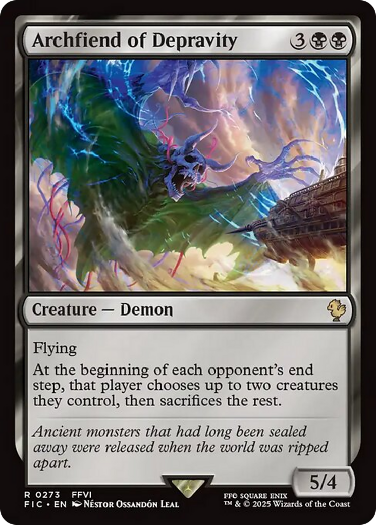 Archfiend of Depravity [FINAL FANTASY Commander] | Jomio and Rueliete's Cards and Comics