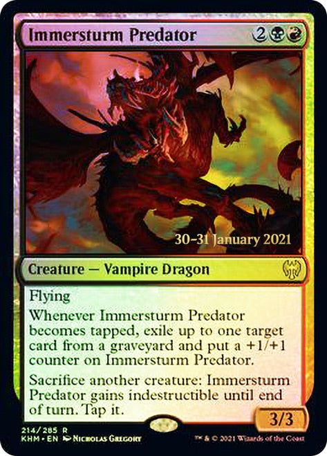 Immersturm Predator [Kaldheim Prerelease Promos] | Jomio and Rueliete's Cards and Comics