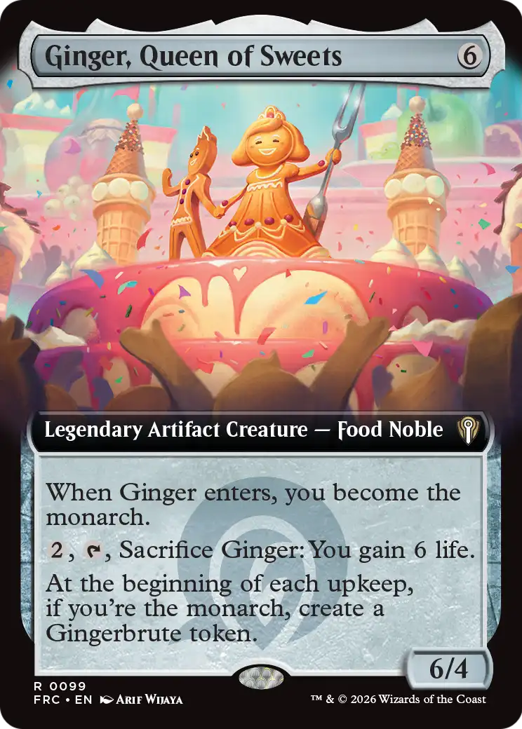 Ginger, Queen of Sweets (Extended Art) [Reality Fracture Commander] | Jomio and Rueliete's Cards and Comics